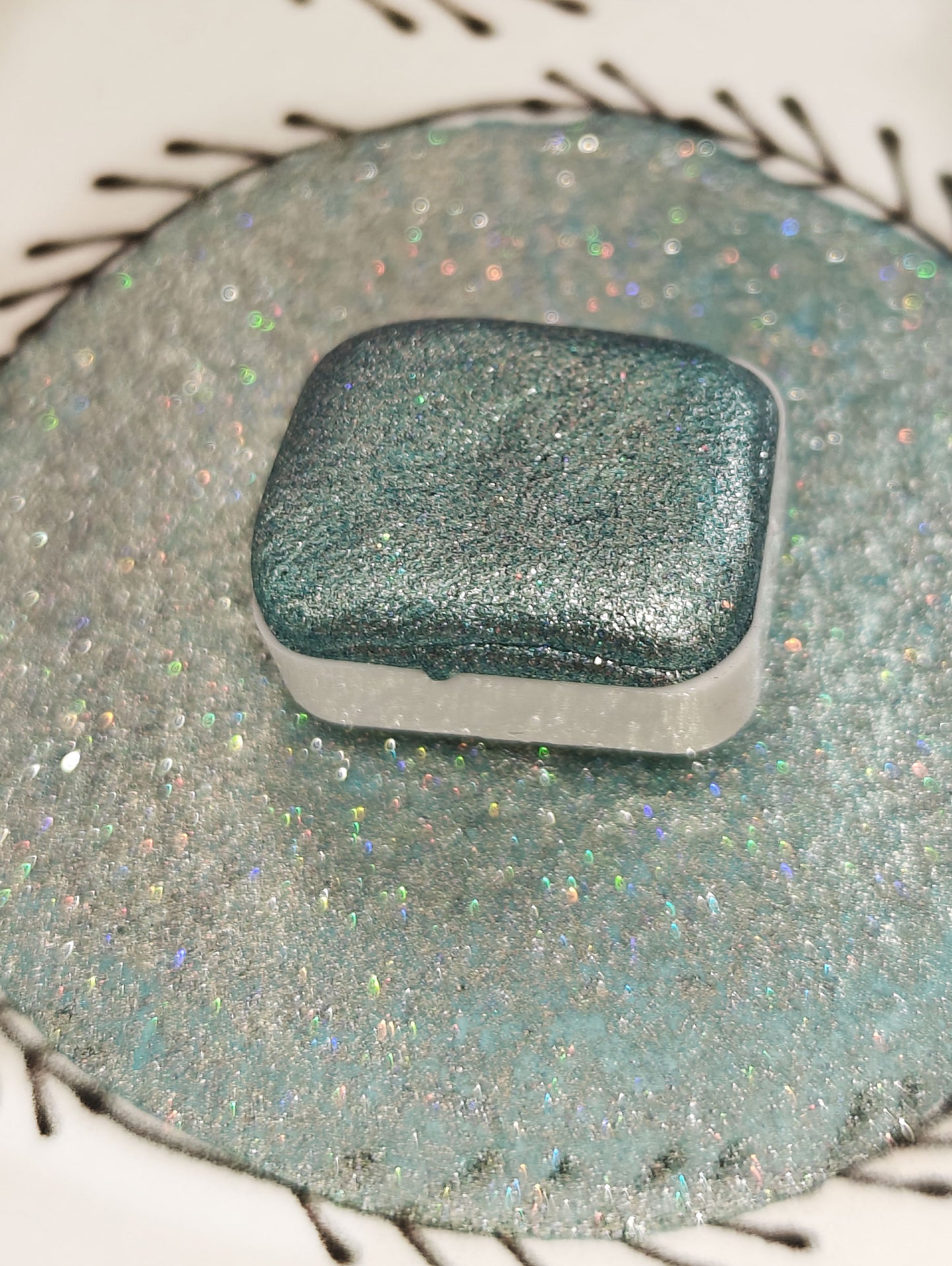 Set 4 da 1/4 alta qualità acquerelli artigianali metallizzati olografici CRYSTAL SET HOLO