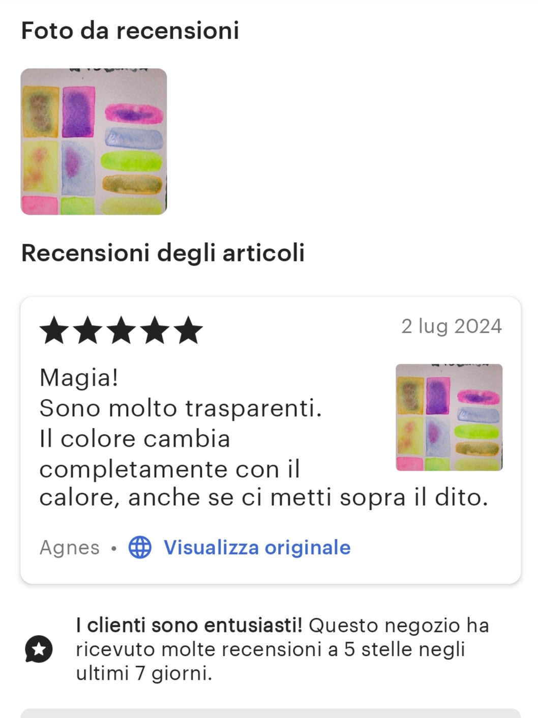 Set 6 acquerelli termocromici SIX POISONS