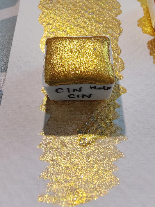 Acquerello olografico oro CIN CIN HOLO