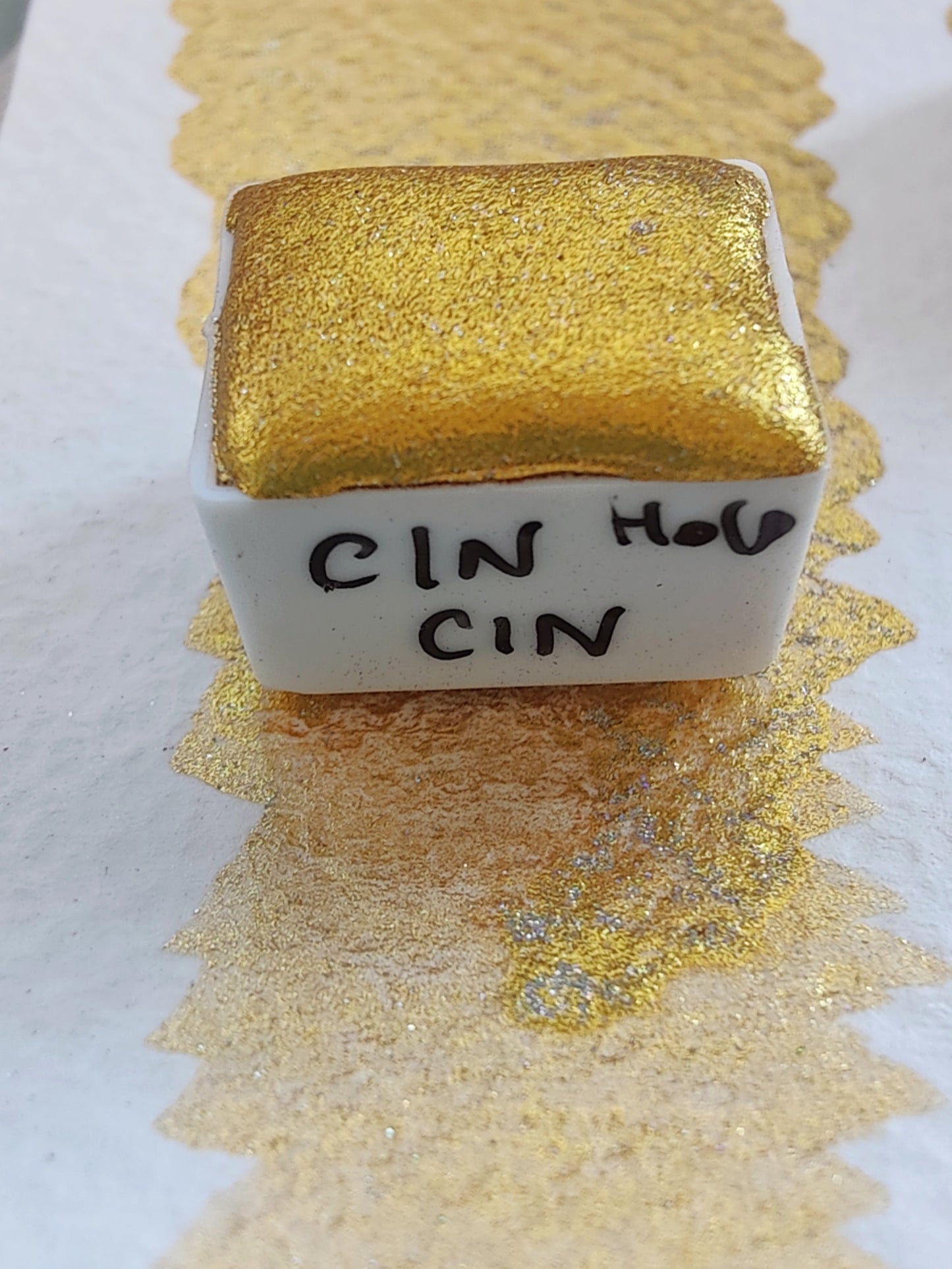 Acquerello olografico oro CIN CIN HOLO