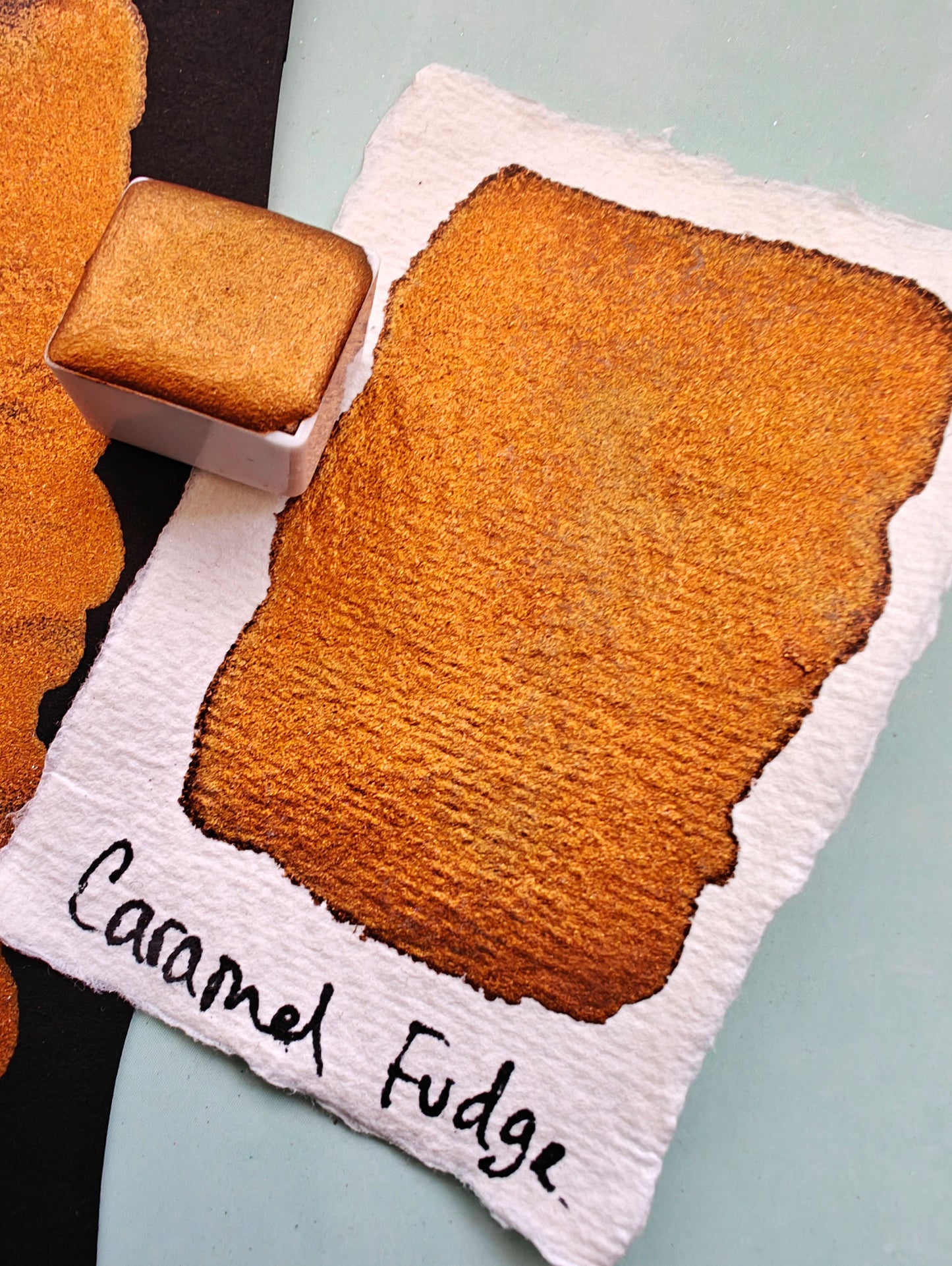 Acquerello fatto a mano CARAMEL FUDGE