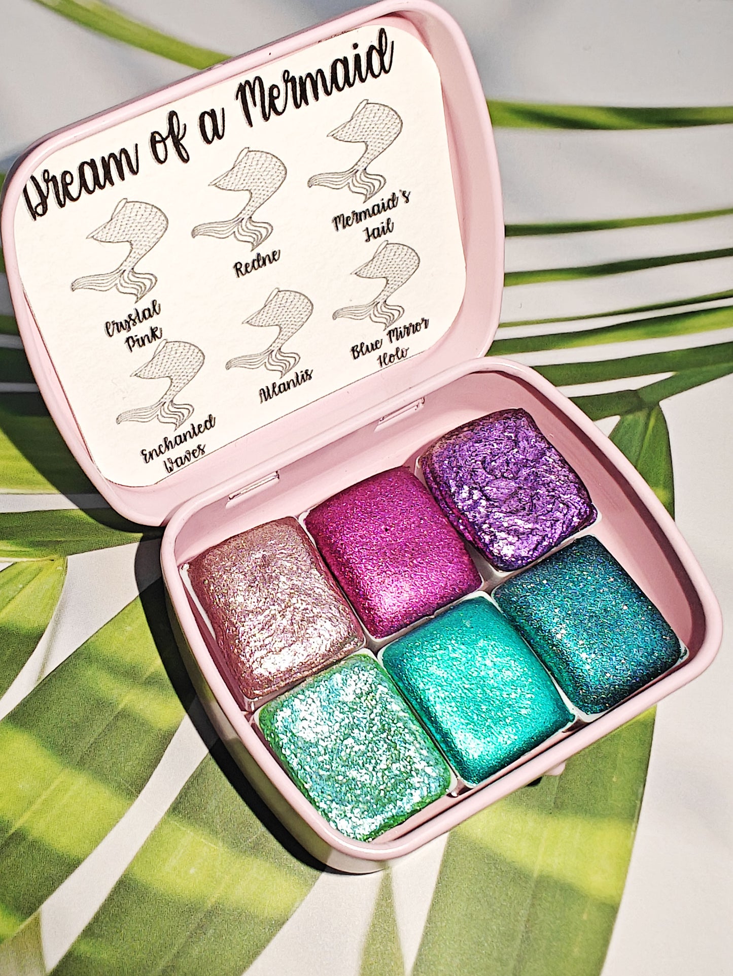 DREAM of a MERMAID Metallic Holographic Handcrafted Watercolor Set