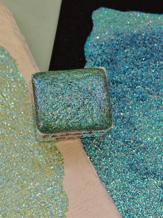 Holographic Watercolor Colorshift ENCHANTED WAVES HOLO