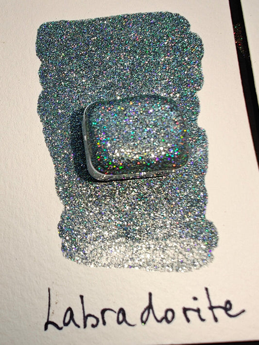 Glitter Watercolor HOLO LABRADORITE