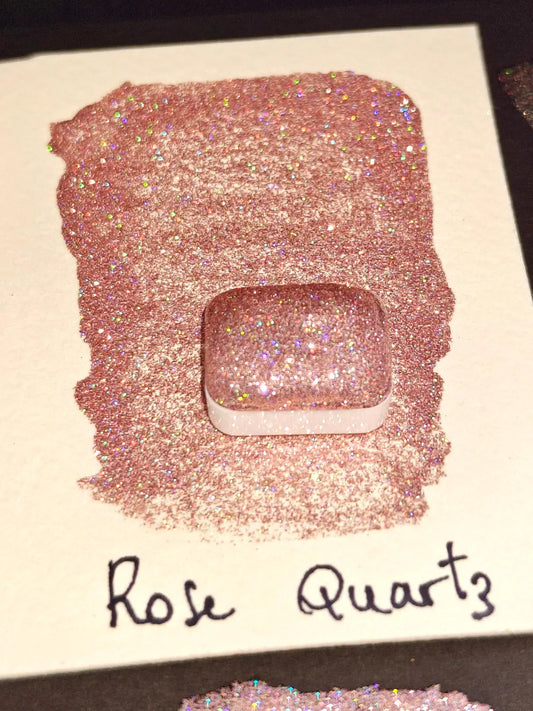 Holo ROSE QUARTZ Holographic Glitter Watercolor