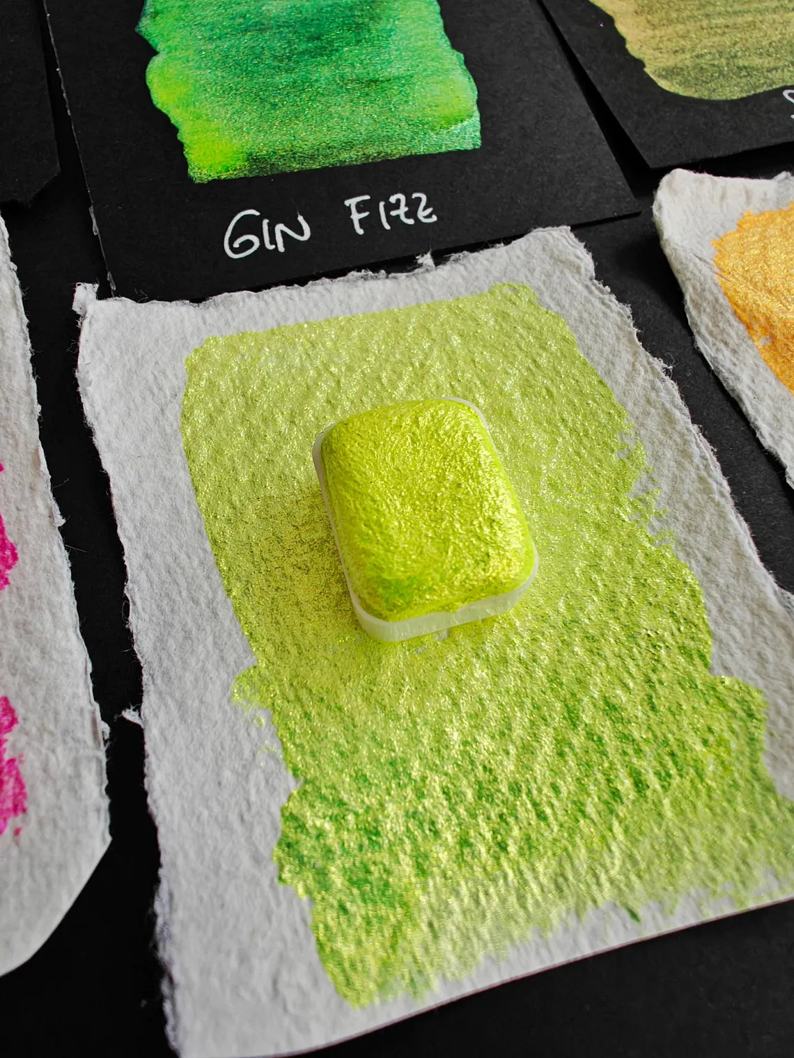 Set 4 da 1/4 colorshift alta qualità acquerelli artigianali watercolors COCKTAIL PARTY