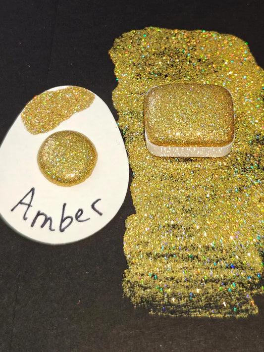 HOLO AMBER Holographic Glitter Watercolor