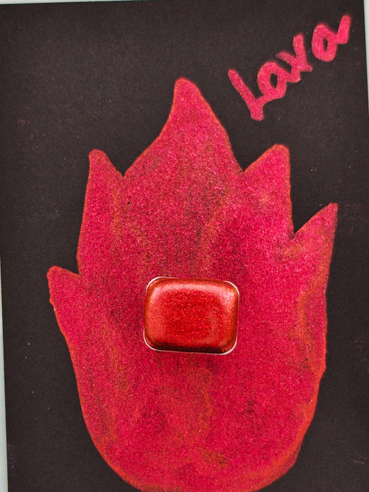Watercolor color shift red LAVA 1/4