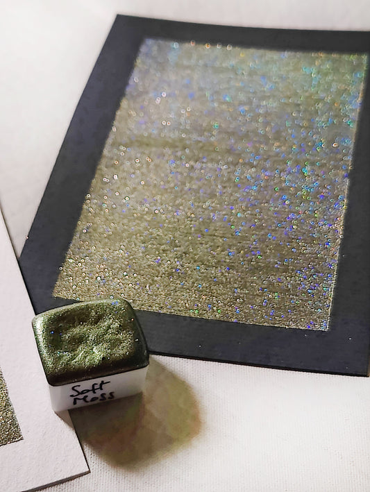 Watercolor SOFT MOSS Holo