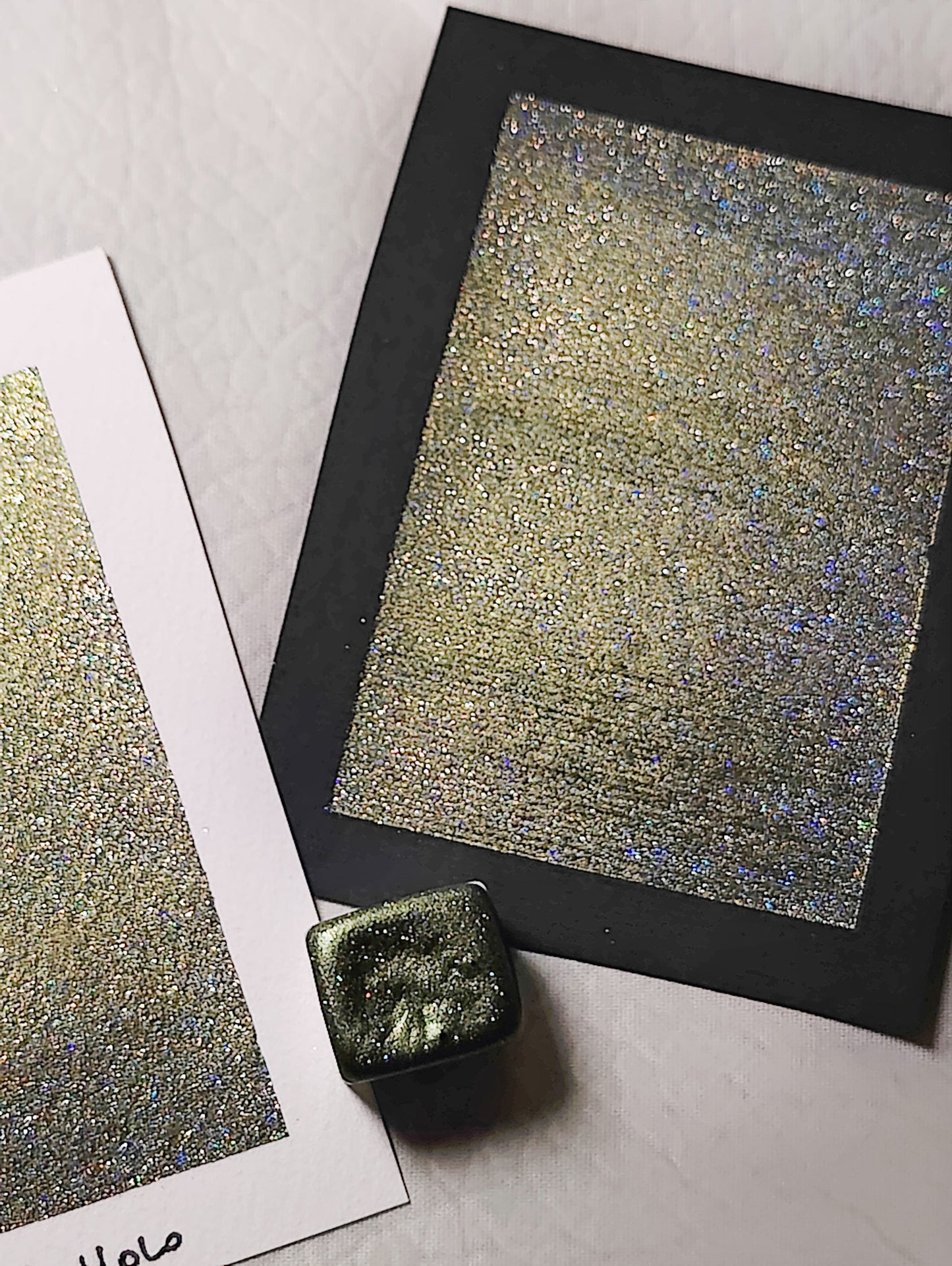 Watercolor SOFT MOSS Holo