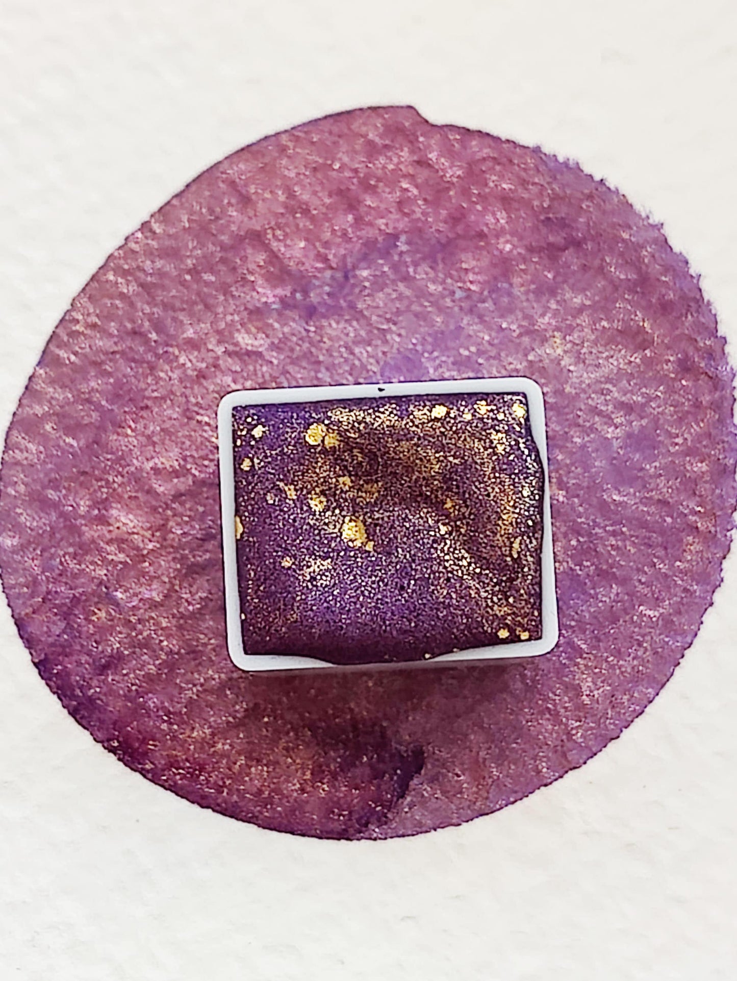 Golden purple watercolor iridescent granulating watercolor handlettering high quality paint VESPER