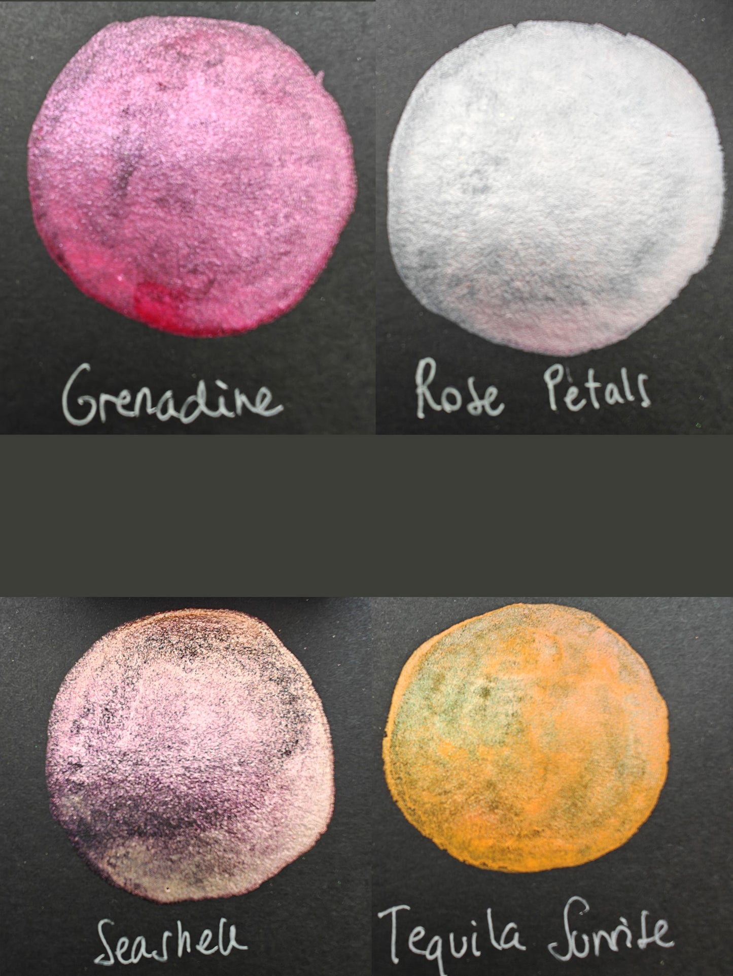 Set 6 da 1/2 godet pan acquerelli artigianali colorshift watercolors AriMaro Set