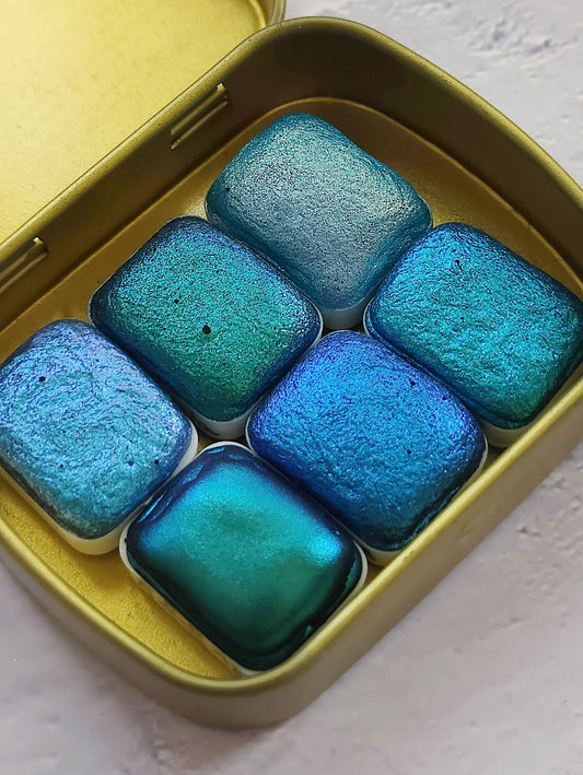 BLUE SET Watercolor Set