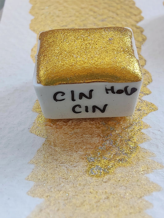 Acquerello olografico oro CIN CIN HOLO