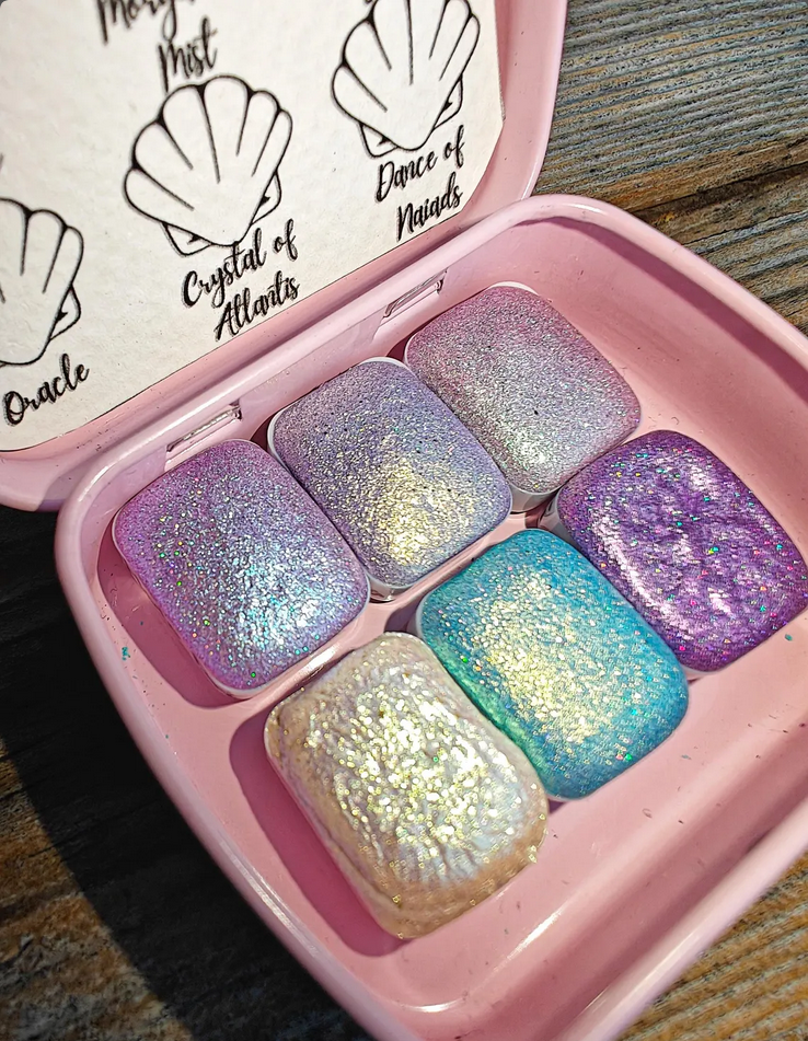 Palette da 6 godet da 1/4 duocolor colorshift Enchanted Spring set HOLO