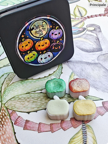 Set of 4 handmade watercolor pumpkins PUMPKIN SET (RESERVED)