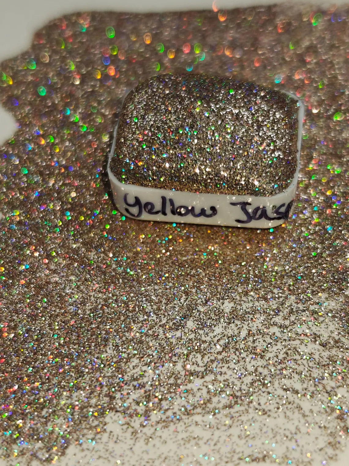 Acquerello glitter olografico Holo YELLOW JASPER