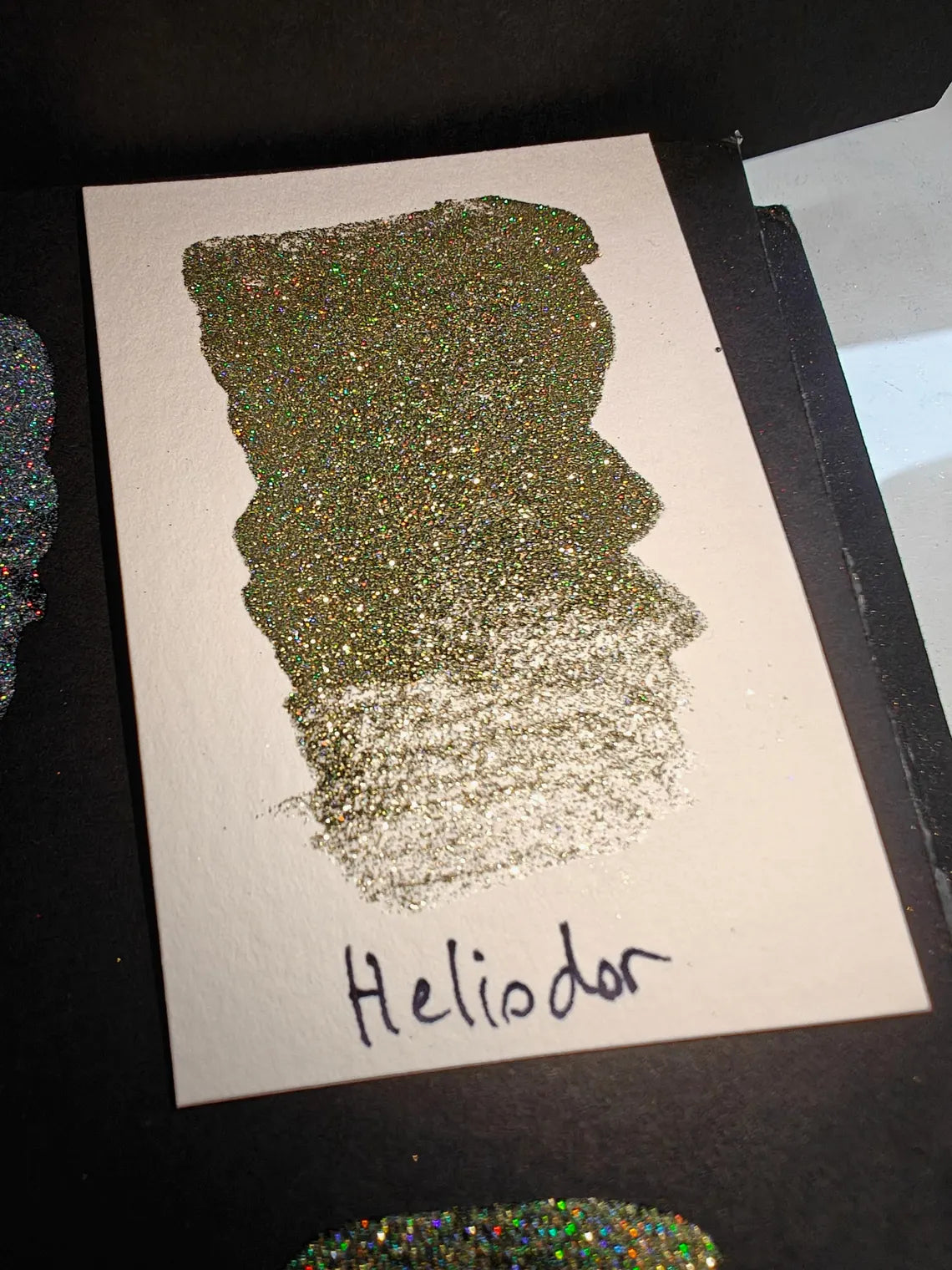Set of 6 Holo DARK GEMS Metallic Holographic Watercolors