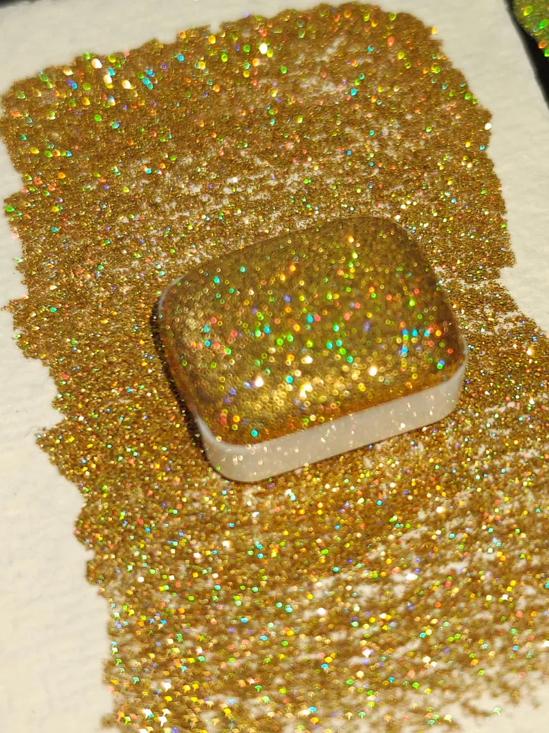HOLO AMBER Holographic Glitter Watercolor