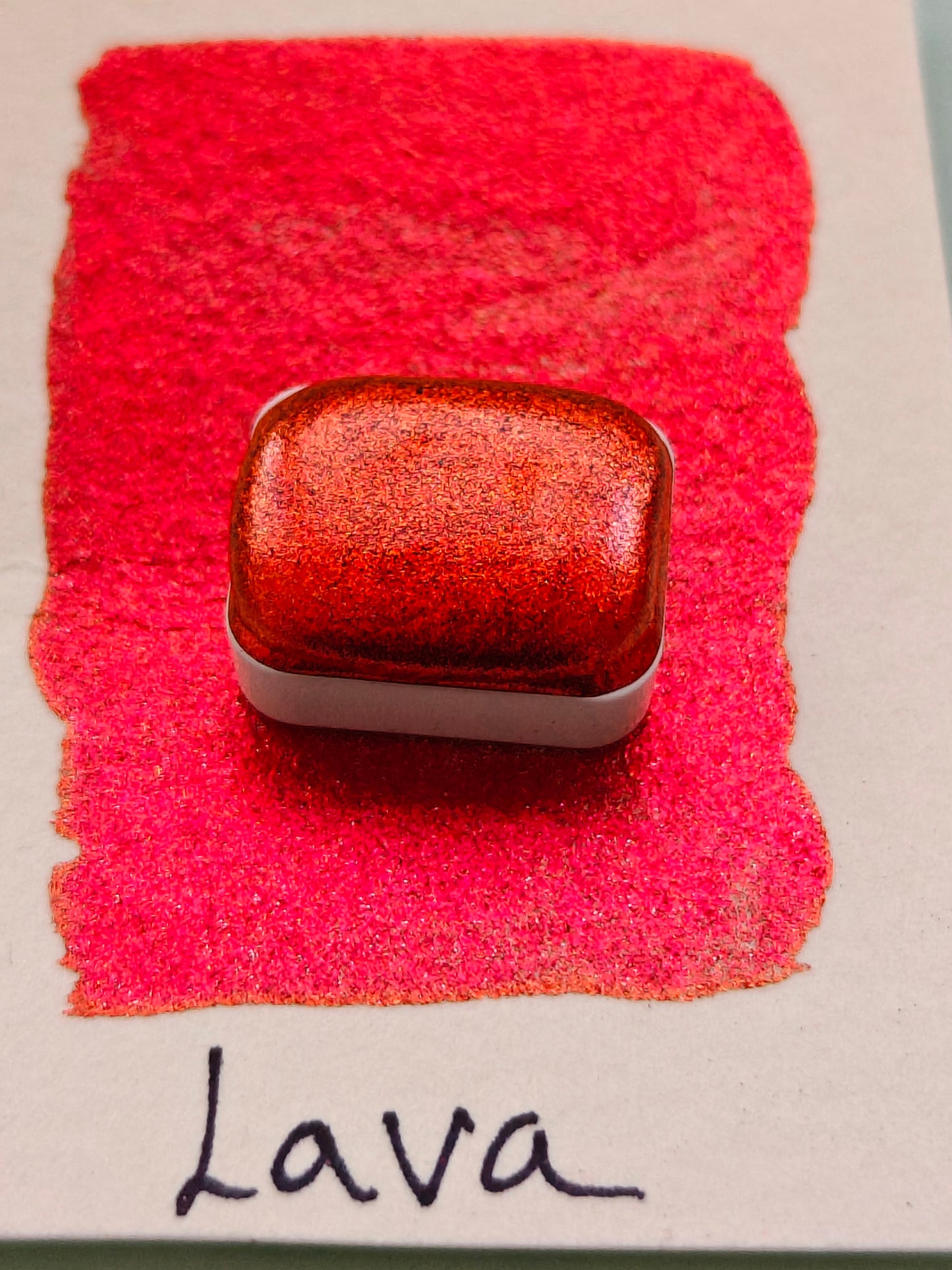 Watercolor color shift red LAVA 1/4
