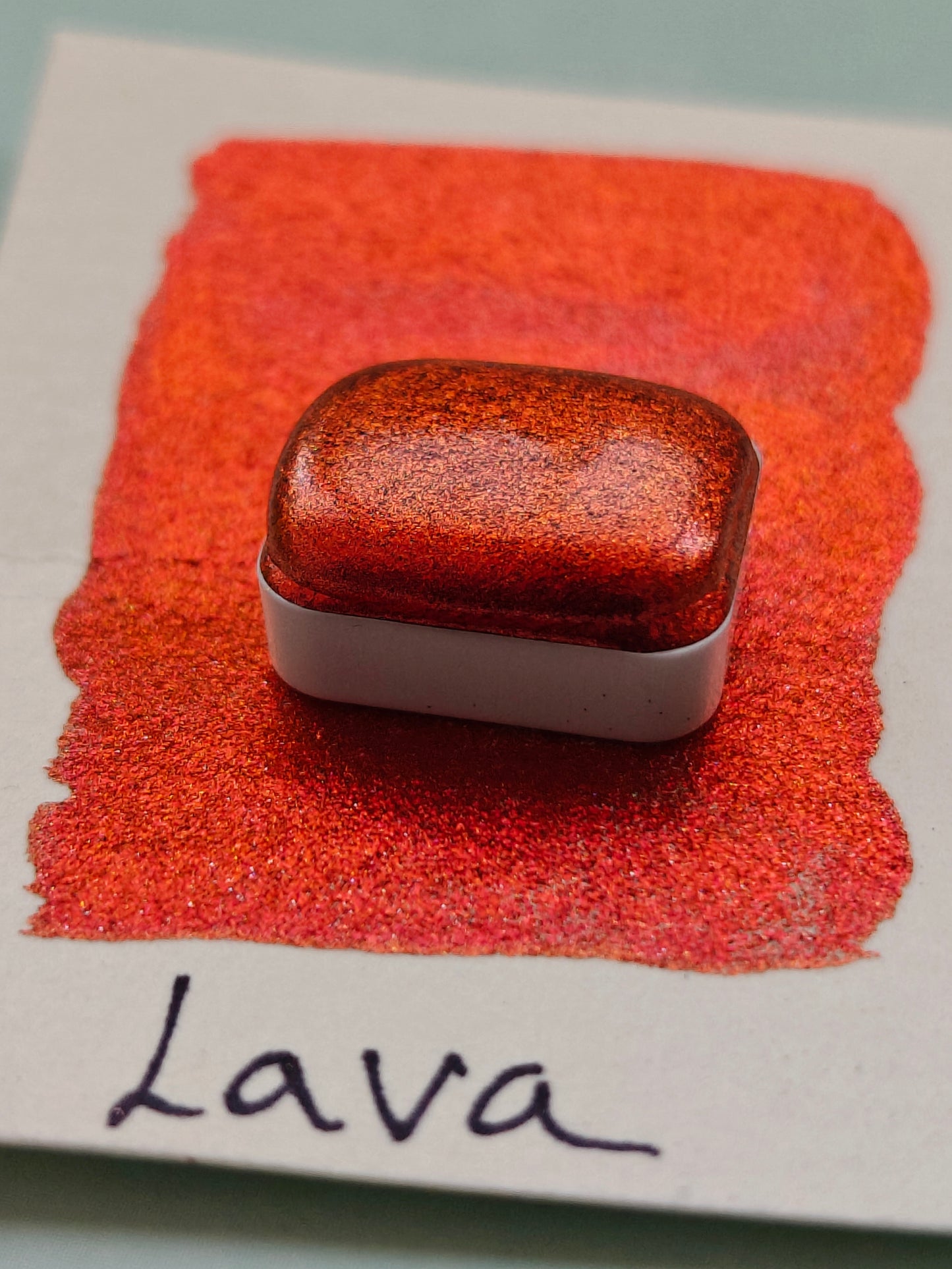 Watercolor color shift red LAVA 1/4