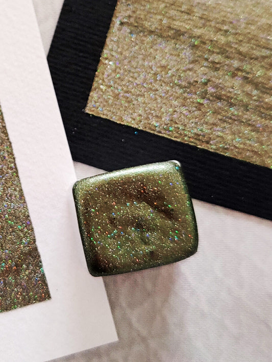 Watercolor SOFT MOSS Holo