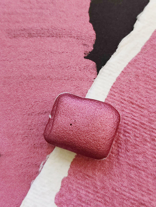 Watercolor craft 1/4 godet pink pink metallic metallic handmade handlettering calligraphy paint PINK VENOM