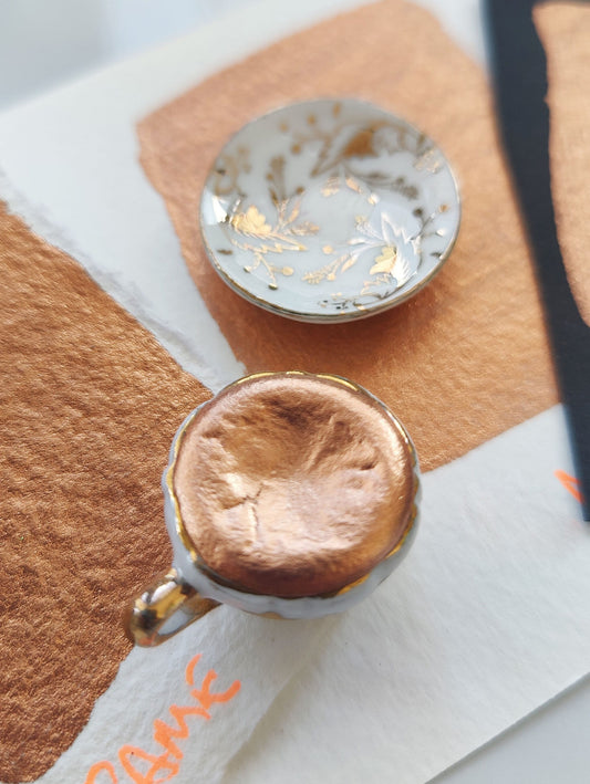 RAME ROSA in tazzina di ceramica